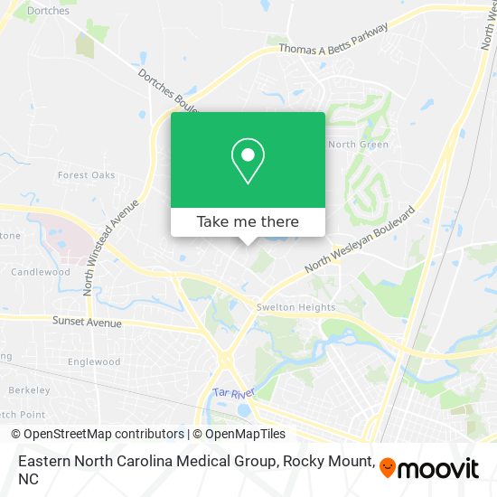 Mapa de Eastern North Carolina Medical Group