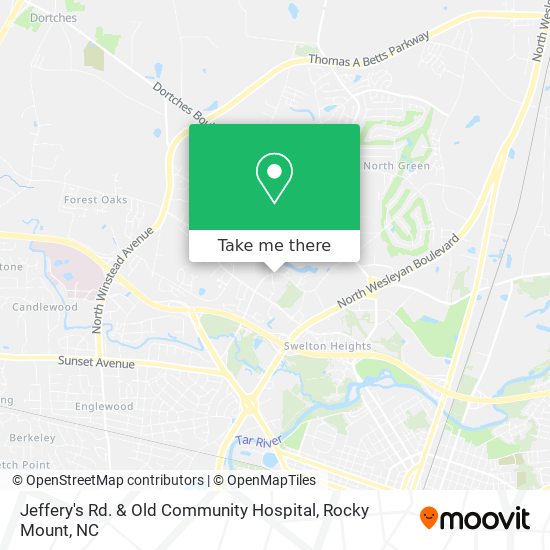 Mapa de Jeffery's Rd. & Old Community Hospital
