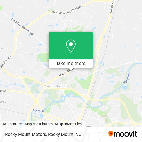 Rocky Mount Motors map