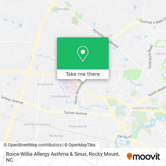 Mapa de Boice-Willis Allergy Asthma & Sinus