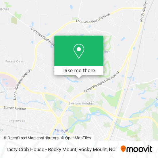 Tasty Crab House - Rocky Mount map