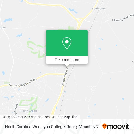 North Carolina Wesleyan College map