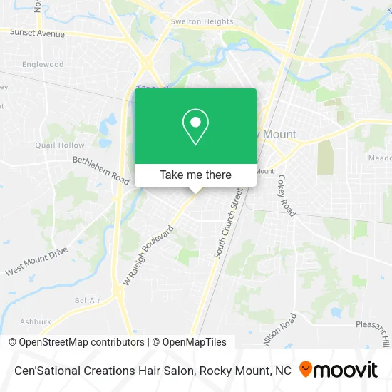 Cen'Sational Creations Hair Salon map