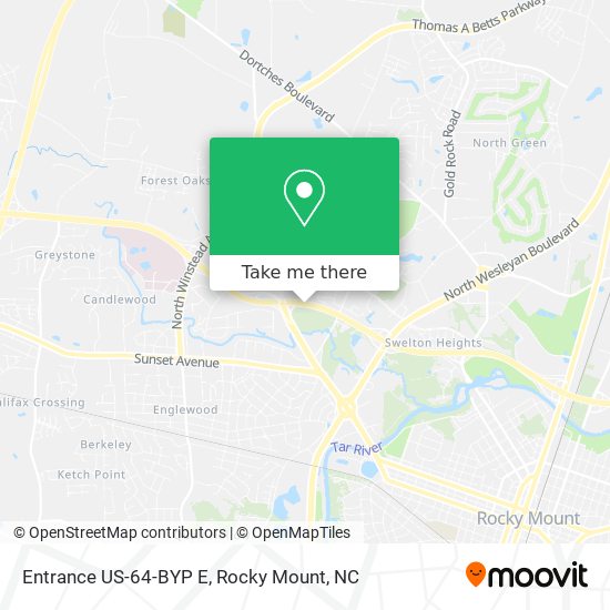 Mapa de Entrance US-64-BYP E