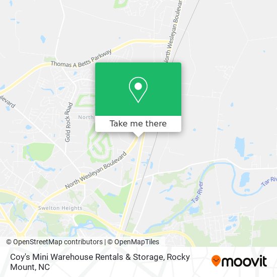 Mapa de Coy's Mini Warehouse Rentals & Storage