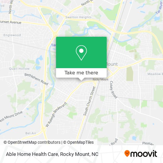 Able Home Health Care map