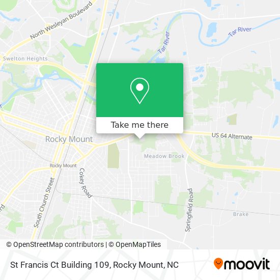 Mapa de St Francis Ct Building 109