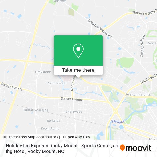 Mapa de Holiday Inn Express Rocky Mount - Sports Center, an Ihg Hotel