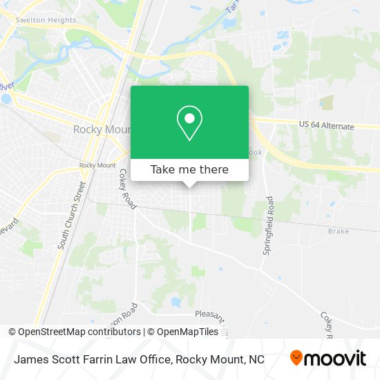 James Scott Farrin Law Office map