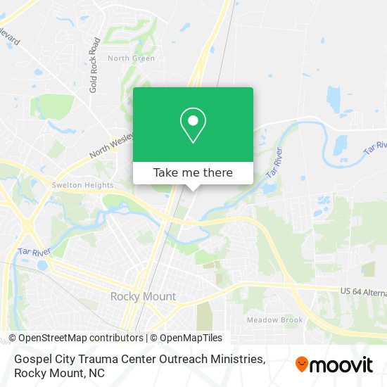 Mapa de Gospel City Trauma Center Outreach Ministries