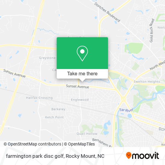 Mapa de farmington park disc golf