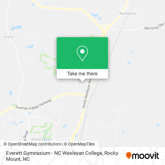 Mapa de Everett Gymnasium - NC Wesleyan College