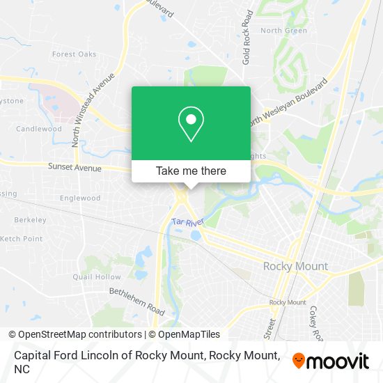 Mapa de Capital Ford Lincoln of Rocky Mount