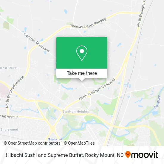 Hibachi Sushi and Supreme Buffet map