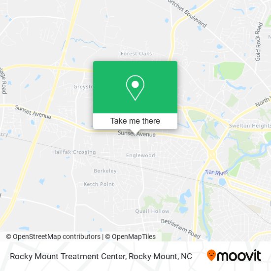 Rocky Mount Treatment Center map