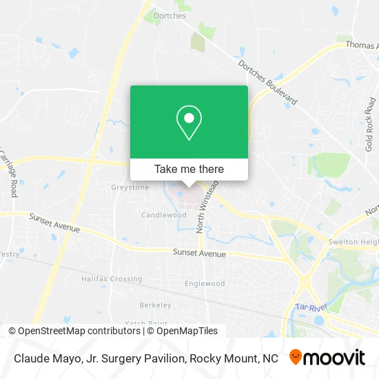 Claude Mayo, Jr. Surgery Pavilion map