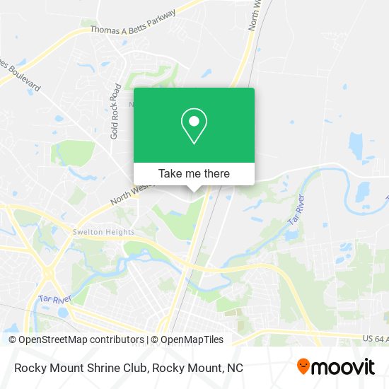 Rocky Mount Shrine Club map