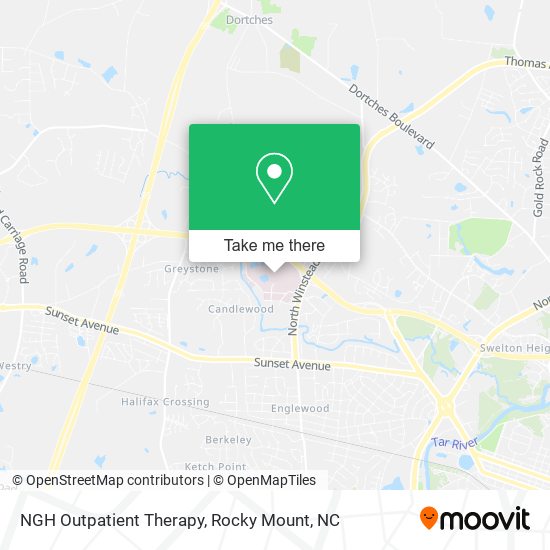 NGH Outpatient Therapy map