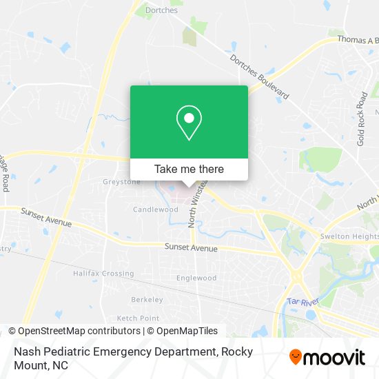 Nash Pediatric Emergency Department map