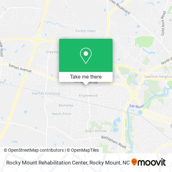 Rocky Mount Rehabilitation Center map