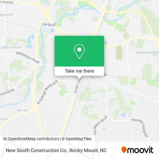 New South Construction Co. map