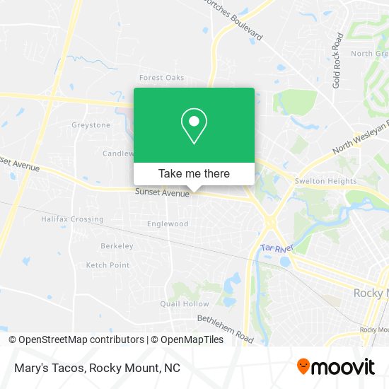 Mary's Tacos map