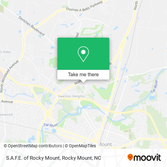 S.A.F.E. of Rocky Mount map
