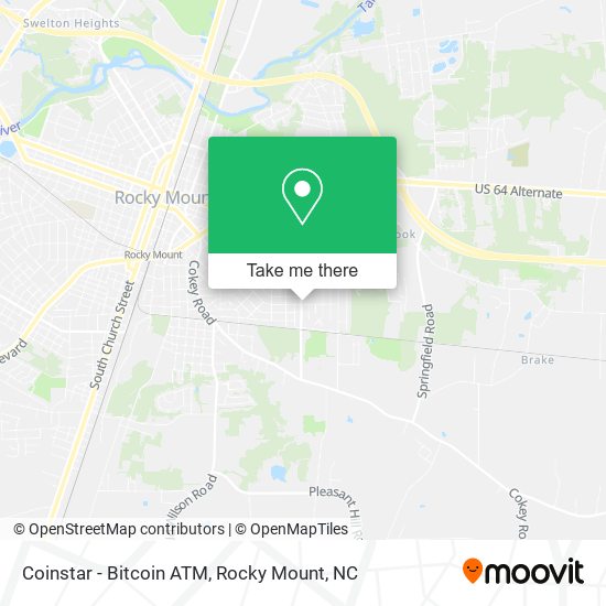 Mapa de Coinstar - Bitcoin ATM