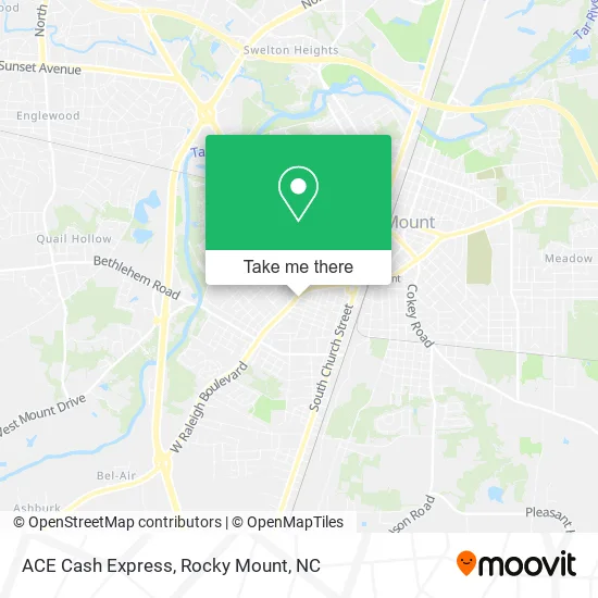 ACE Cash Express map