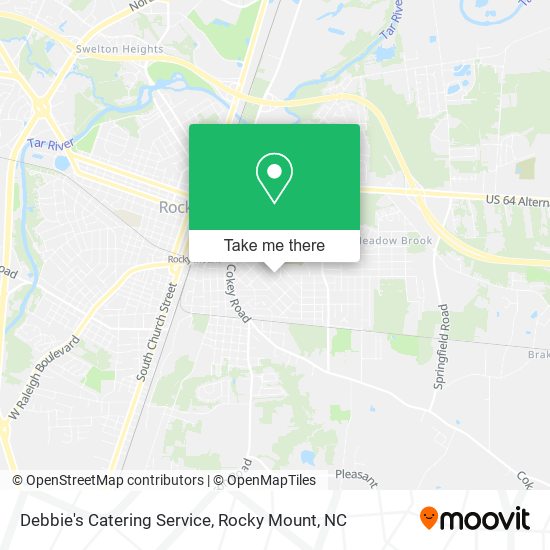 Debbie's Catering Service map