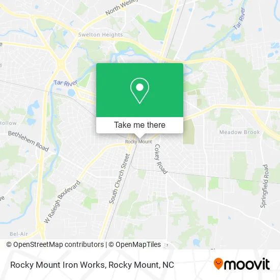 Rocky Mount Iron Works map