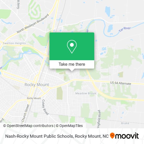 Mapa de Nash-Rocky Mount Public Schools