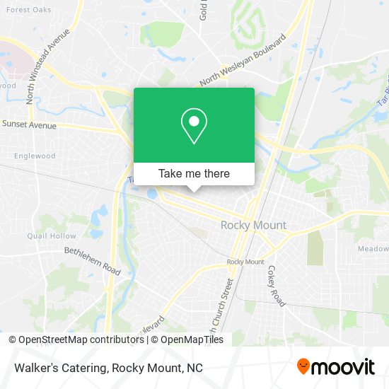 Walker's Catering map