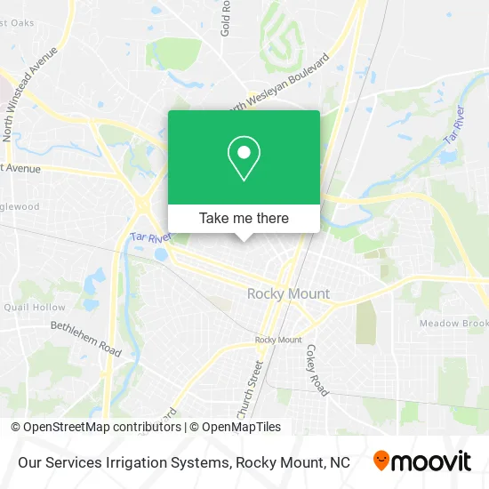 Our Services Irrigation Systems map