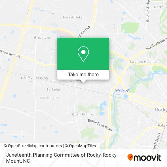 Juneteenth Planning Committee of Rocky map