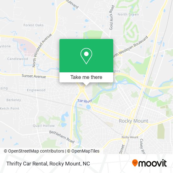 Mapa de Thrifty Car Rental