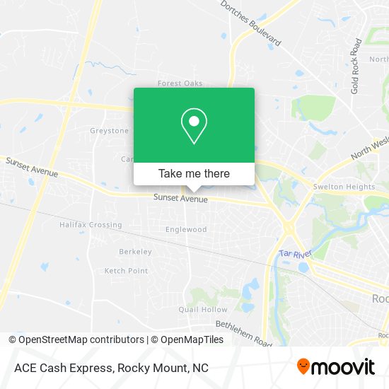 Mapa de ACE Cash Express