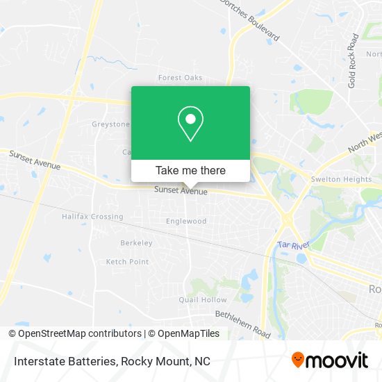 Interstate Batteries map