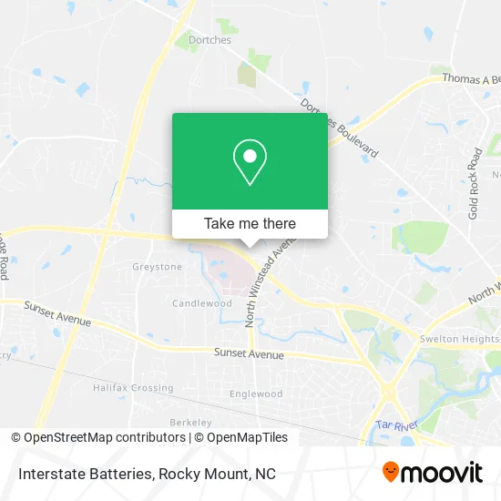 Interstate Batteries map