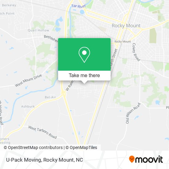 Mapa de U-Pack Moving