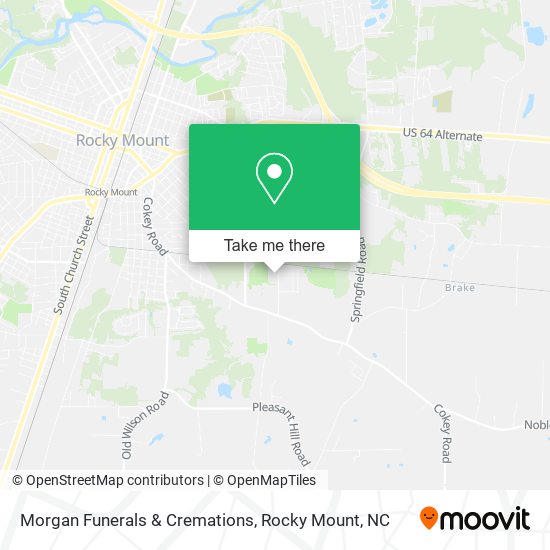 Mapa de Morgan Funerals & Cremations