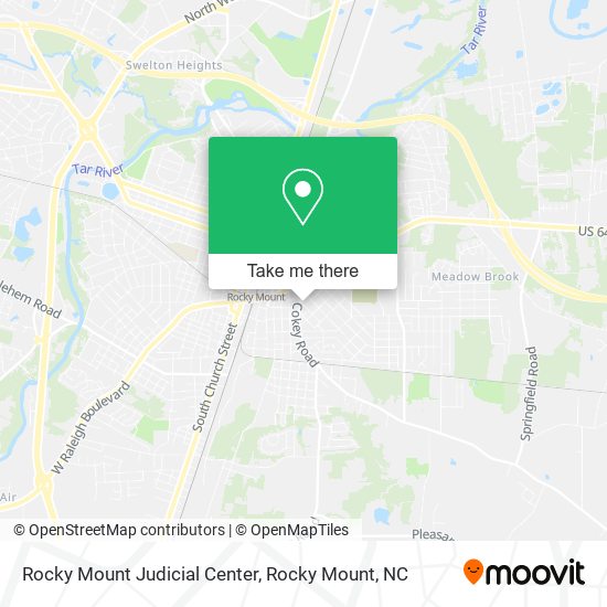 Mapa de Rocky Mount Judicial Center