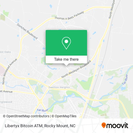 Mapa de Libertyx Bitcoin ATM