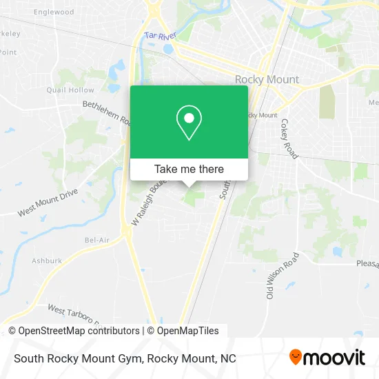South Rocky Mount Gym map