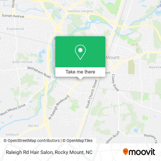 Mapa de Raleigh Rd Hair Salon