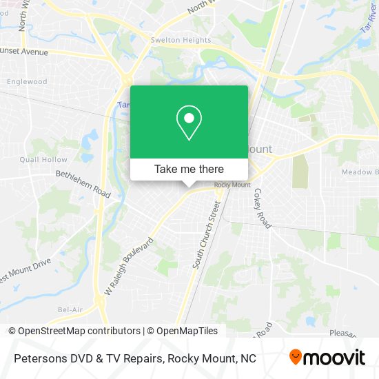 Petersons DVD & TV Repairs map