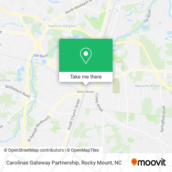 Carolinas Gateway Partnership map