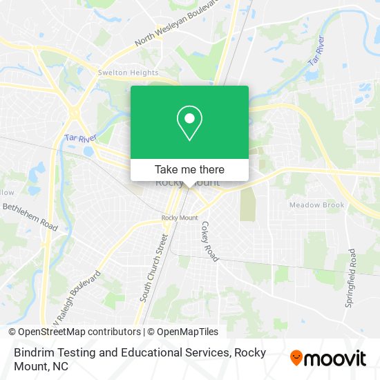 Bindrim Testing and Educational Services map