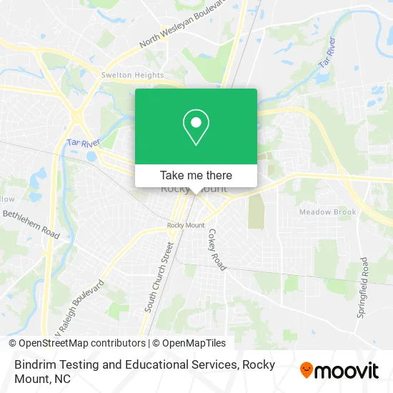 Bindrim Testing and Educational Services map
