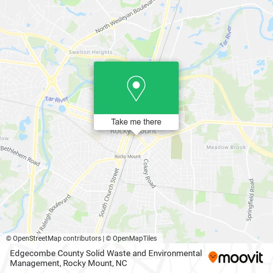 Edgecombe County Solid Waste and Environmental Management map